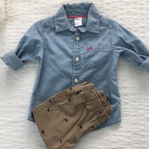 Carter’s NWOT button up set